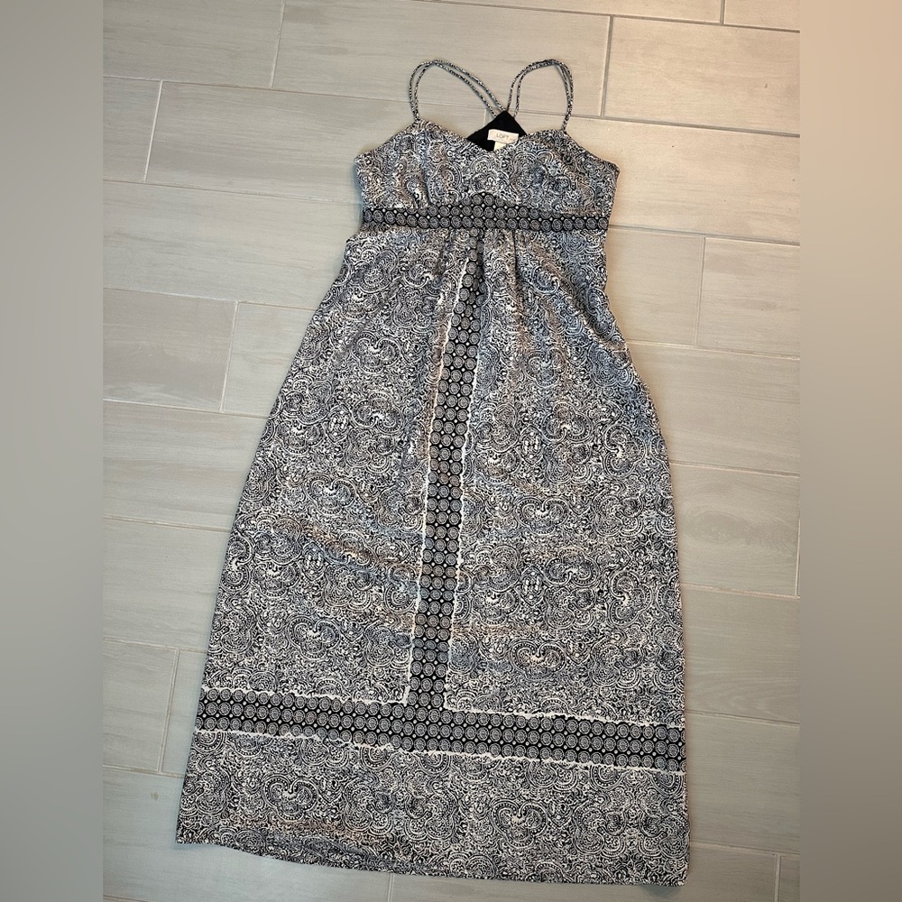 LOFT Paisley Maxi Dress